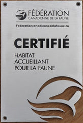 Certifié habitat accueillant pour la faune – aluminium brossé - Francais