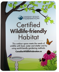 Certified Wildlife Friendly Garden Sign - Colour - English