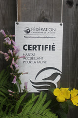 Certifié habitat accueillant pour la faune – aluminium brossé - Francais