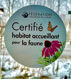 Décalcomanie de fenêtre de certification de jardin - Francais