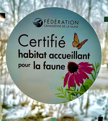 Décalcomanie de fenêtre de certification de jardin - Francais